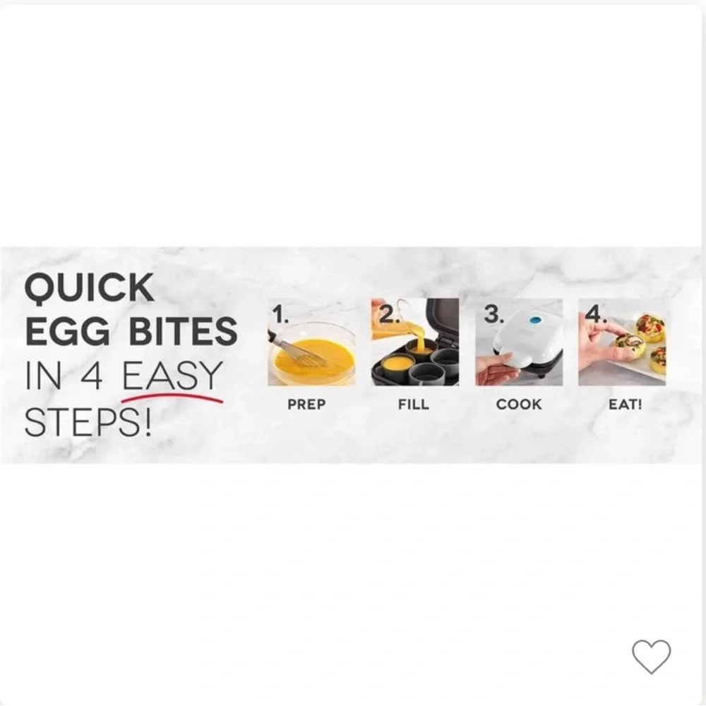 Dash Egg Bite Maker Turquoise Blue NEW!